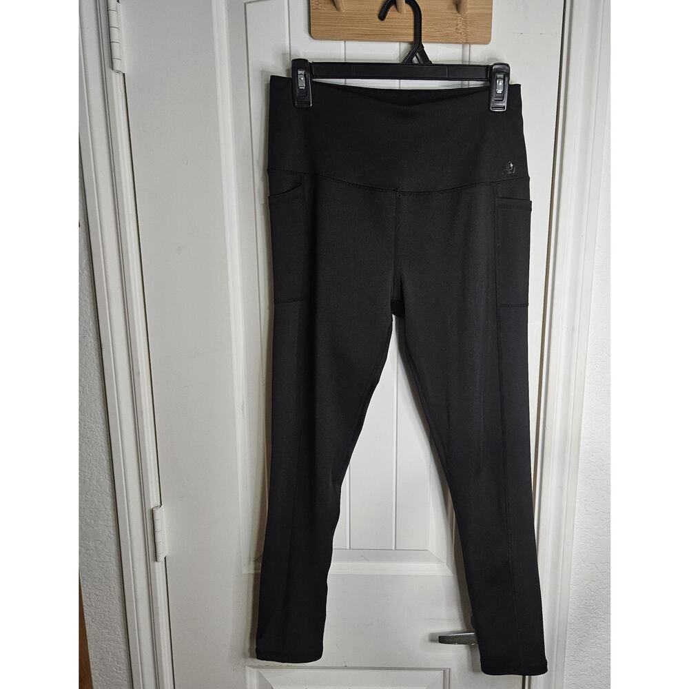 Aeropostale Women's Size L Black Workout Gym Leggings Performance Sport